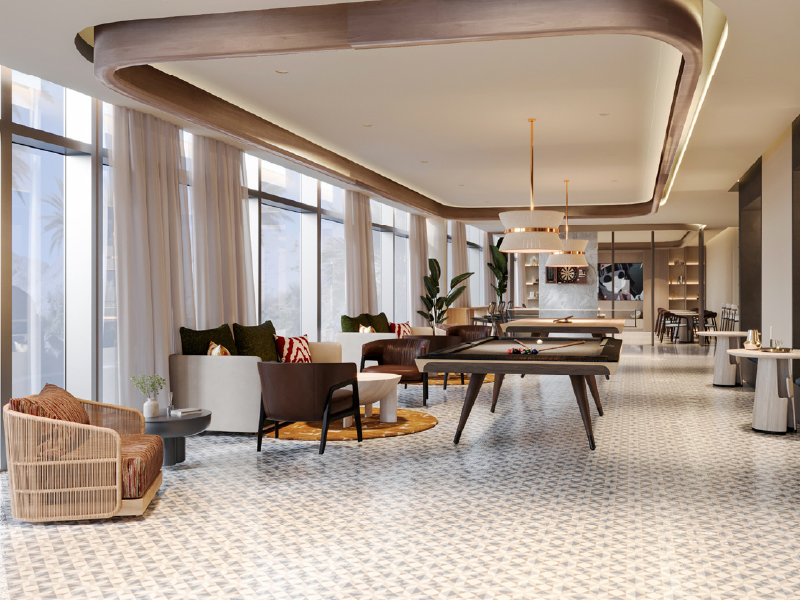 Luxury residents lounge